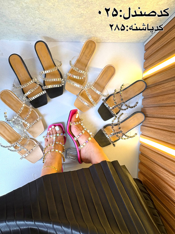 صندل دخترانه زنانه نگینی مجلسی ۰۲۵