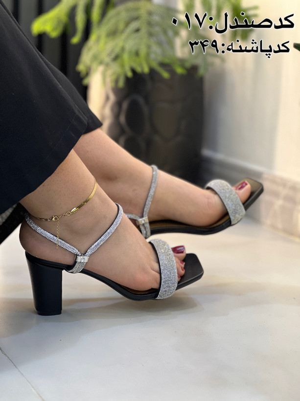 صندل دخترانه مجلسی نگینی